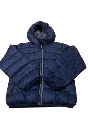 Point Zero Kids Navy Hooded Puffer Jacket